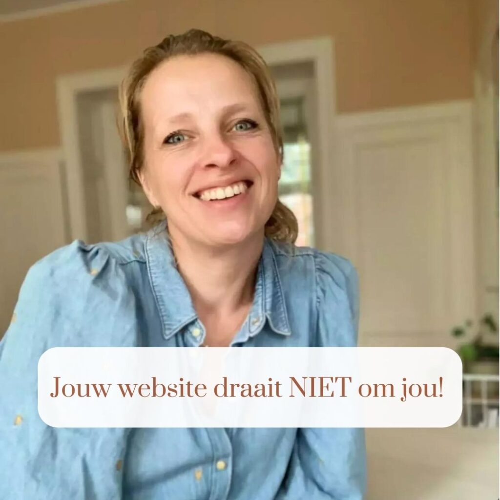 Jouw website draait NIET om jou!